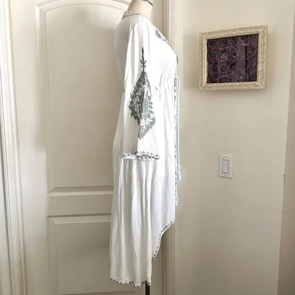 R. Vivimos / High~Low Embroidered Dress / Boho - Picture 5 of 16